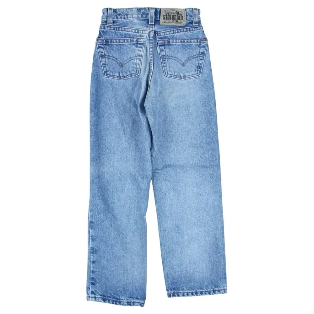 Vintage Levi's SilverTab Loose Slim Jeans Blue Denim Youth Boys Size 9